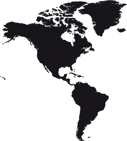Worldmap North and South America